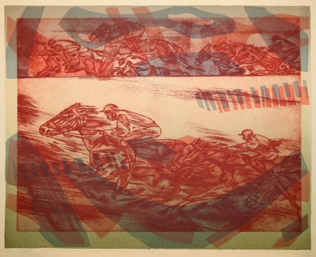 Плахов А.П. Скачки. Из серии «Движение». 1977–1978 Плахов А.П. Скачки. Из серии «Движение». 1977–1978